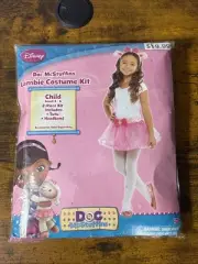Disney Doc McStuffins Girls Lambie Costume Kit with Tutu & Headband Size 4-6
