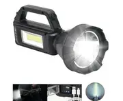 Solar LED Searchlight USB Rechargeable Spotlight Flashlight Torch Power Bank