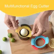 Multi-Functional 3 In 1 ABS Egg Cutter For Kitchen Gadget Set