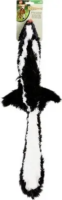 Skinneeez Stuffless Dog Toy with Squeaker | Plush Tug of War Skunk Squeak Toy...