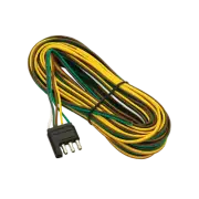Wesbar Trailer Wiring Connector 4-Way Flat Trailer End 25 ft Length Wire