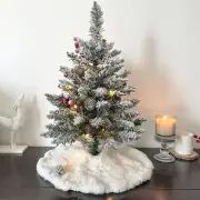 LanaVines 22 Inch Prelit Mini Christmas Tree Artificial White Small Christmas...