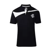 AFL Carlton Blues Splice Polo Shirt - Men's - Size Small