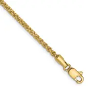 14K 2.1mm Spiga (Wheat) Chain