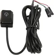 Desktop Computer PC Power Button Switch, External Remote Start PC Motherboard Power ON Off Switch Button Extension Cable with LED Power Indicator, External PC Power Button 1.65meter 5.4ft