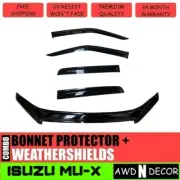 Bonnet Protector and Window Visors suitable for Isuzu MU-X 2013-2016 MUX