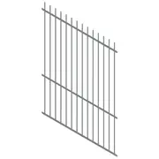ProtectorAl 350 - 1200 x 1800mm Palladium Silver Raked 16-30º Picket Top Pool Fence Panel