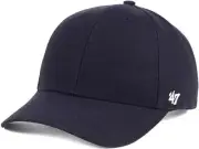 '47 Blank Classic MVP Cap, Adjustable Plain Structured Hat for One Size, Navy