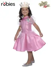 Glinda The Good Witch Costume The Wizard of Oz Girl Fancy Dress Fairy Dress Pink