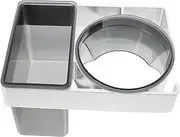 Beavorty Hair Dryer Rack Plastic Holder Easy Assembly No Punching Wall Organizer Combs Dryer Storage Silver
