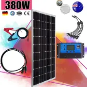 12V 380W Solar Panel Kit Mono 380 Watt Fixed Boat Battery Charging Power Source