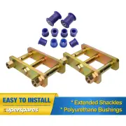 Extended Greasable Shackles & SuperPro Bushings kit for Holden Colorado RC 08-12