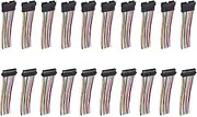 uxcell Male to Female 11Pin Breadboard Jumper Wire 2.54mm Pitch Ribbon Cable 20cm Long Electronics Breadboard Ribbon Cables for Breadboard Electronic Projects Pack of 10