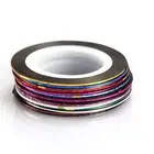 10 x Rolls Nail Art Striping Tape Mixed Colours, Nail Design Manicure, UK Seller