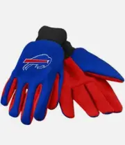 NFL Buffalo Bills Utility Gloves Blue With Red Palm by FOCO, Josh Allen.