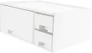 TEHAUX 1Pc White Household Storage Rack Elevated Monitor Stand with Desk Organizer for Computer for Home Office Space Saving