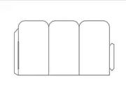Tri-Fold Table Tent w Round Edges, 1-UP on 6"x 10" White 67lb Vellum- 250 Sheets