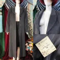 在飛比找Yahoo!奇摩拍賣優惠-Vintage古著羊毛大衣日本中古大衣復古港風大衣孤品