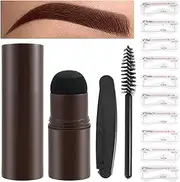 Shaping Kit, Kit Waterproof, One Step Shaping Kit for Grooming and Drawing Brows Eyebrow Makeup Tools for Women Girl (dark brown)