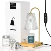 Candle Warmer Lamp with Timer & Dimmer Plus 2 Jar Scented Candles, Electric C...