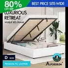 ALFORDSON Bed Frame Double Size Gas Lift Storage Mattress Base White WILBUR