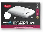 Tontine Comfortech Memory Foam Pillow - Firm Feel, Medium Height, Classic Shape, Machine Washable Cover, 5 Years Guarantee
