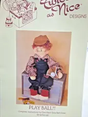 20" Doll & Clothing Play Ball Baseball Twice As Nice 190 Craft Sewing Pattern