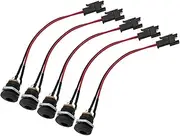 ROBAUN DC-022 5.5x2.1mm 5.5 * 2.1mm DC Power Female Jack Socket Panel Mount Adapter to SM 2P 2Pin Plug Male Wire Connector 10/15/20CM(5Pcs,20CM)