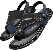 [ZXXHNNAIH] Toe Corrector ls for Men, Summer Comfy Outdoor Beach Leather Slip on Foot Correction Flip Flops, for Plantar Fasciitis Foot Correction l