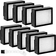 APPLIANCEMATES High-Efficiency Filter Replacements for iRobot Roomba E I & J Series Vacuum Cleaner i7 i7 Plus j7 E5 E7 Robot Vacuum Cleaners 9 Pack HEPA Filters + Brush - by