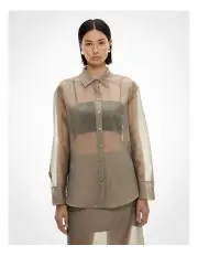 [Witchery] Organza Shirt in Khaki
