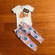 Bonds Disney Finding Nemo Bodysuit and Leggings Pants Set Size 1 BNWT