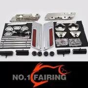 Latches Cover Hinge HD Saddlebag Latch Hardware Set Kit fit for Harley Touring