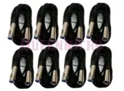 8 x 10Ft XLR Shielded Audio 3Pin Male to Female MIC Microphone Audio Cord Cable