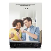 5.1 Channel HIFI Amplifier Subwoofer High Power Stage Home Theater Bluetooth Radio Outdoor Amplifier EU Plug Black