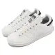 【adidas 愛迪達】休閒鞋 Stan Smith J 中大童鞋 白 黑 皮革 Parley 百搭款 小白鞋 愛迪達(GW8164)