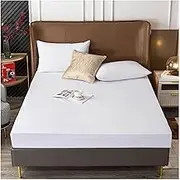 Mattress Protector Queen/King/Full/Twin Size Waterproof Mattress Pad Cover, Fabric Breathable Mattress Pad Fitted with Deep Pocket 6"- 15" Machine Washable(Color 3,1PC 200x220cm)