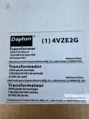 Dayton 4VZE2G Control Transformer 20VA, Pri 120/208/240V, Sec 24VAC New in Box