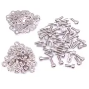 200x M2.5 x 6mm Socket Head Cap Screws Stainless Steel Allen Socket Nut Washers