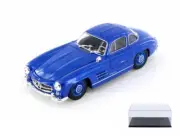 DIECAST CAR & DISPLAY CASE MERCEDES-BENZ 300SL ROYAL BLUE WELLY 24064/4D 1/24