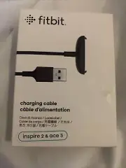 Fitbit - Inspire 2/Ace 3 Charging Cable - Black - New, Sealed FB2