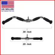 Tricep Press Down Cable Machine Attachment LAT Pulldown Gym Set 30in 20in