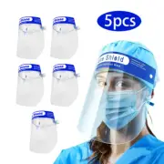 5Pack Safety Full Face Shield Reusable Washable Protection Face Mask Anti-Splash