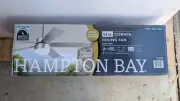 Hampton Bay 52 in Corwin Indoor Outdoor Silver LED Ceiling Fan with Light Kit