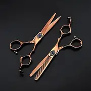 Professional Hair Cutting Shears, Professional Japan 440c Steel 6 INCH Retro Phoenix Cutting Barber Tools Haircut thinning Shears Hairdresser Scissors