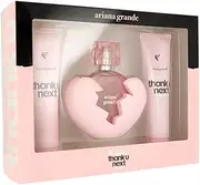 Thank U Next by Ariana Grande for Women - 3 Pc 3.4oz EDP Spray, Body Souffle, Bath Shower Gel
