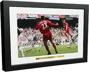 Steven Gerrard '2006 FA Cup Goal' 12x8 A4 Liverpool FC Autographed Signed Photo Photograph Picture Frame Soccer Gift Poster