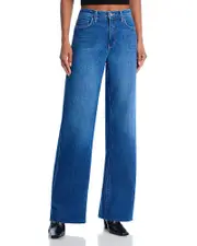 L'Agence Scottie High Rise Wide Leg Jeans in Apollo