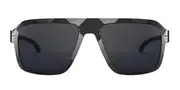 Ic! Berlin IC0007 FLX_S03 Raw Night-Black Men's Sunglasses Grey Size 57
