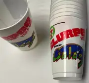 Retro 1981 slurpee 7-11 Galaga cups, sleeve of 24 brand new cups, rare find